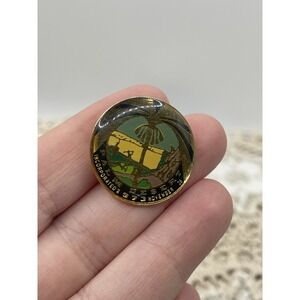 Vintage Enamel Lapel Hat Pin Palm Desert Incorporated 1873 November 26